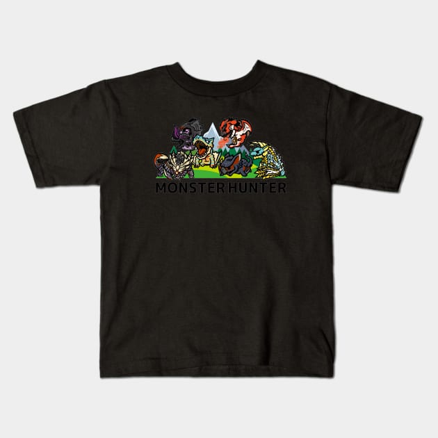 Cute little monsters Kids T-Shirt by JamesCMarshall